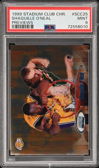 1999-00 Stadium Club Shaquille O'Neal Chrome Previews #SCC25 card image