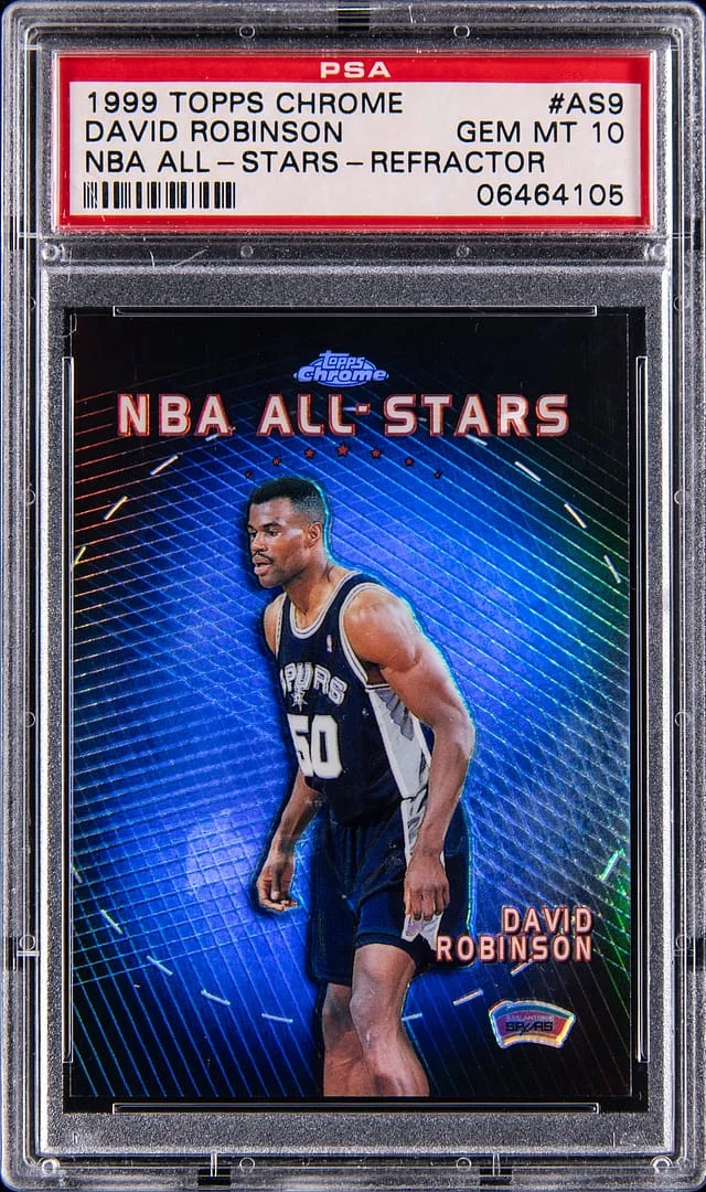 1999-00 Topps Chrome David Robinson NBA All-Stars Refractor #AS9 card image