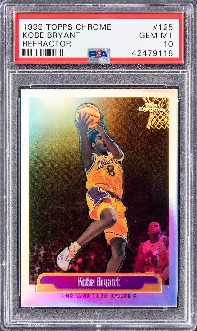1999-00 Topps Chrome Kobe Bryant Refractor #125 card image