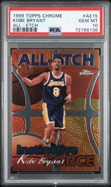 1999-00 Topps Chrome Kobe Bryant All-Etch #AE15 card image