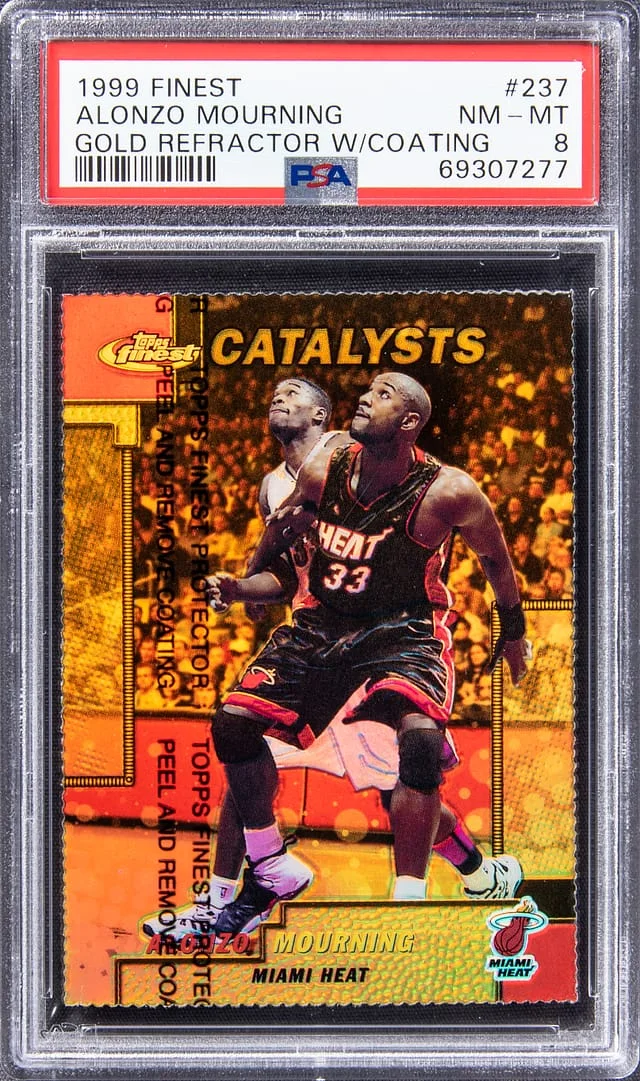 1999-00 Topps Finest Alonzo Mourning Gold Refractor W/Coating #237 card image