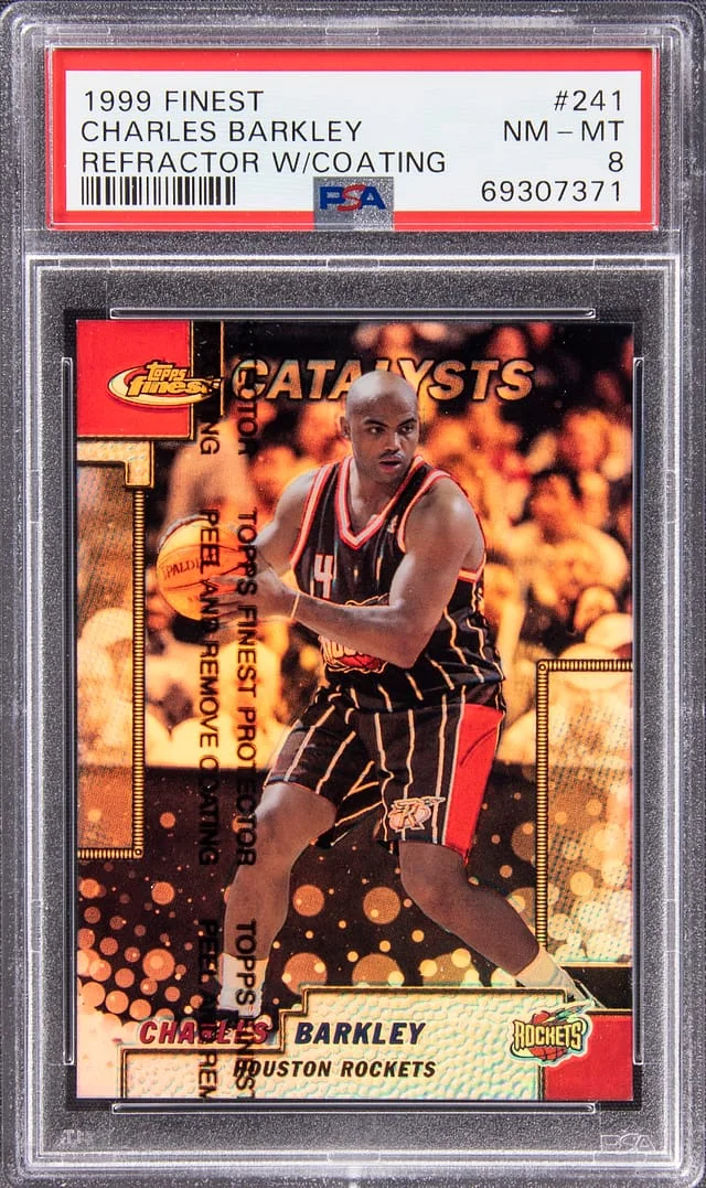 1999-00 Topps Finest Charles Barkley Refractor W/Coating #241 card image