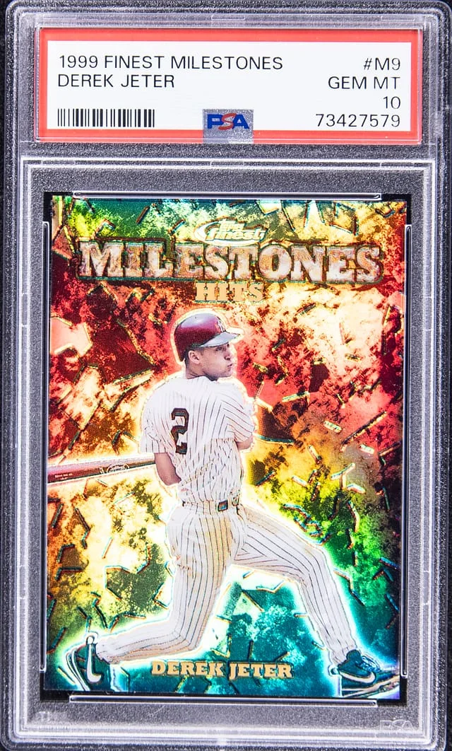 1999-00 Topps Finest Derek Jeter Milestones #M9 card image