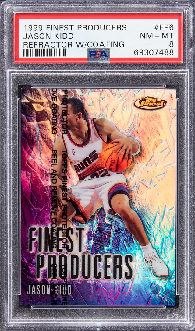 1999-00 Topps Finest Jason Kidd Refractor with Coating #FP6 card image