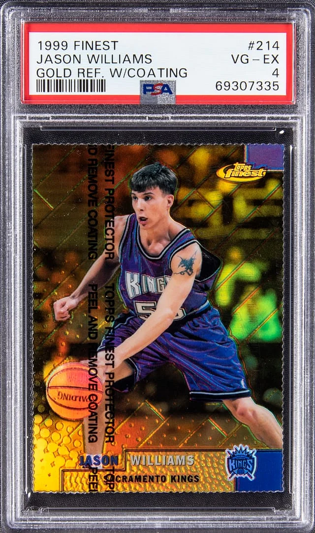 1999-00 Topps Finest Jason Williams Gold Refractor W/Coating #214 card image