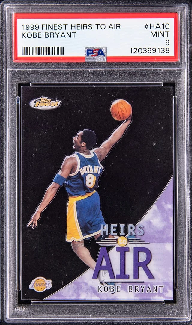 1999-00 Topps Finest Kobe Bryant Heirs to Air #HA10 card image