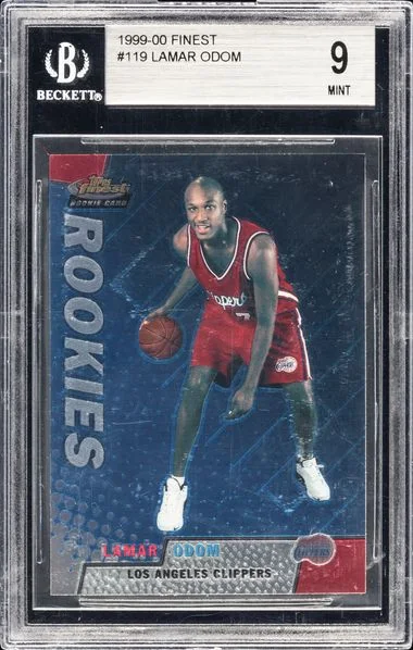 1999-00 Topps Finest Lamar Odom Rookei #119 card image