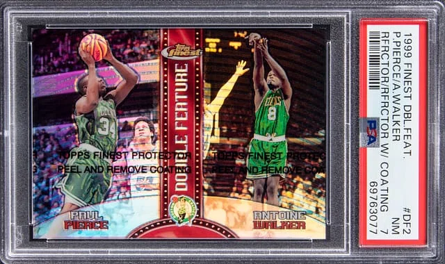 1999-00 Topps Finest Paul Pierce/Antoine Walker Double Feature Refractor/Refractor W/ Coating #DF2 card image