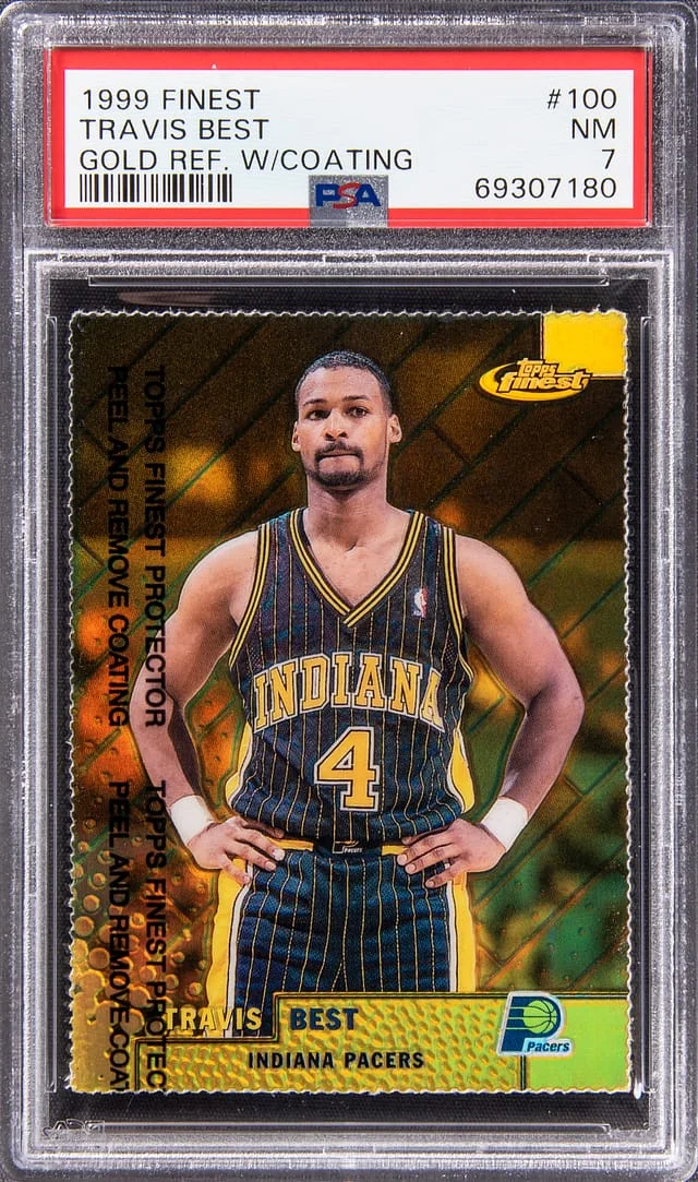 1999-00 Topps Finest Travis Best Gold Refractor W/Coating #100 card image
