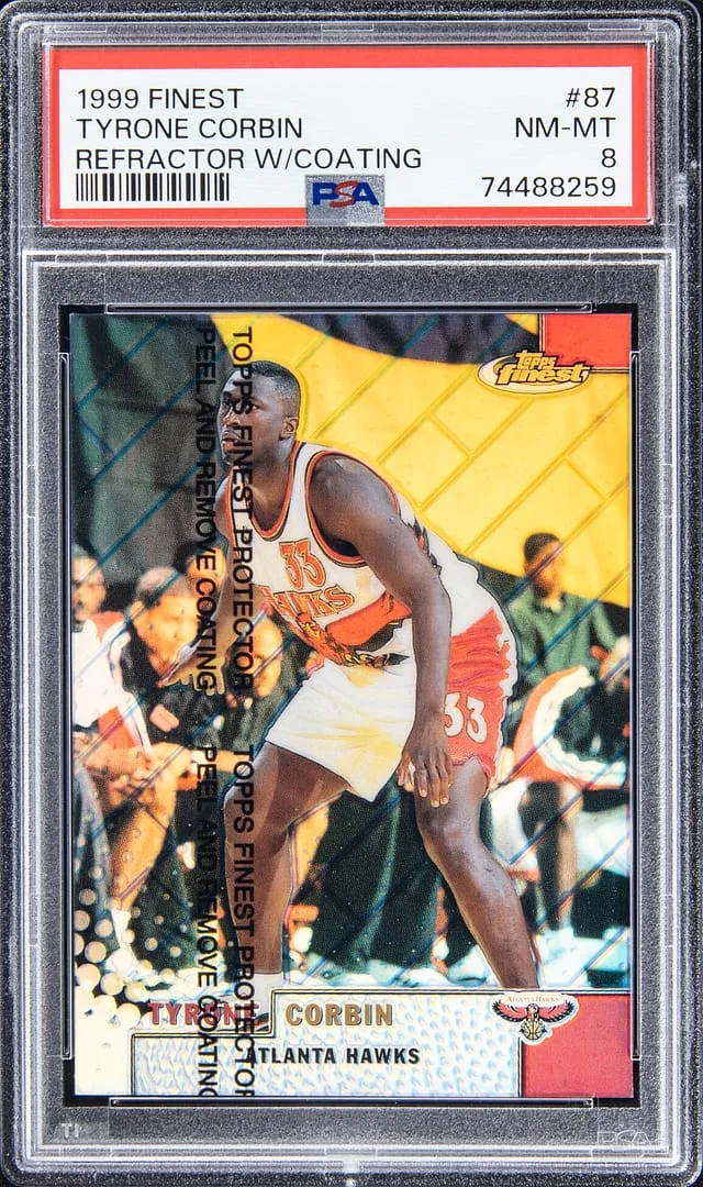 1999-00 Topps Finest Tyrone Corbin Refractor with Coating #87 card image
