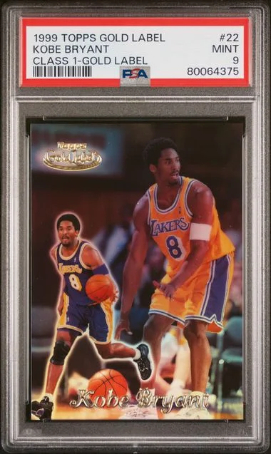 1999-00 Topps Gold Label Class 1 Kobe Bryant Gold Label #22 card image