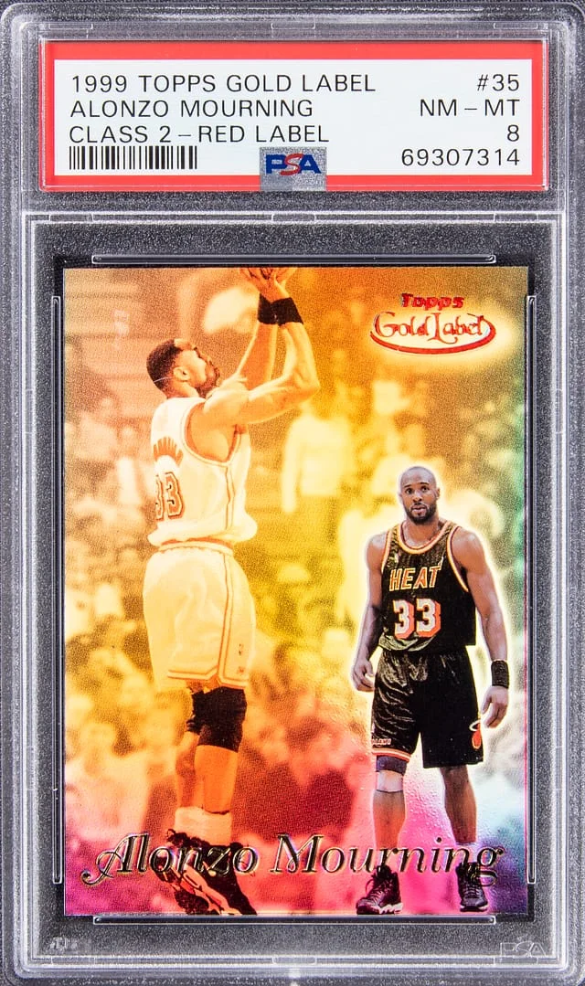 1999-00 Topps Gold Label Class 2 Alonzo Mourning Red Label #35 card image