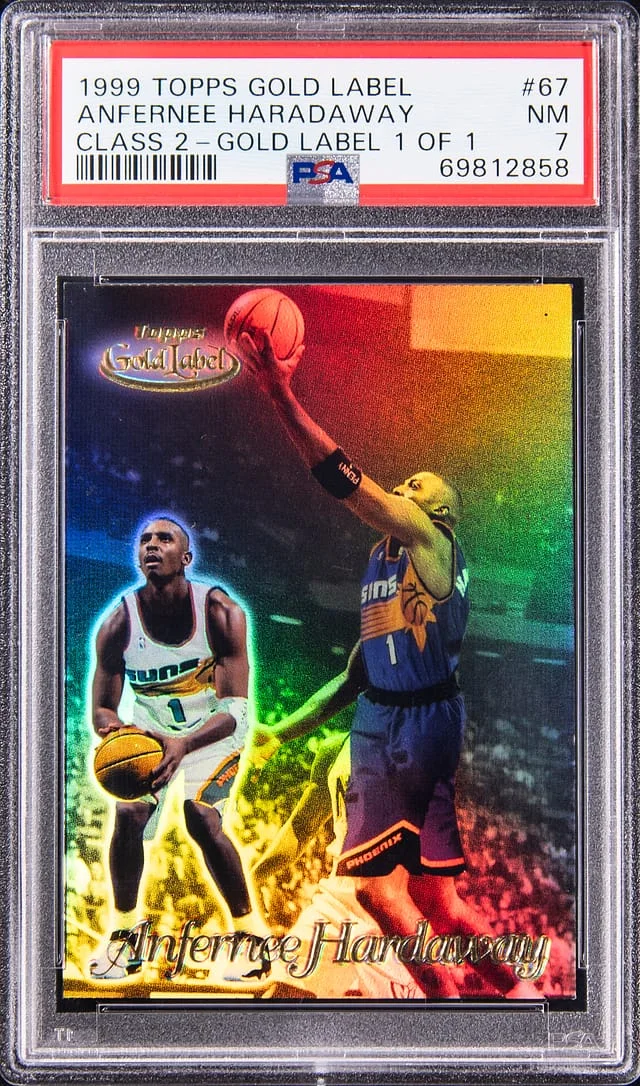 1999-00 Topps Gold Label Class 2 Anfernee Hardaway Gold Label #67 card image