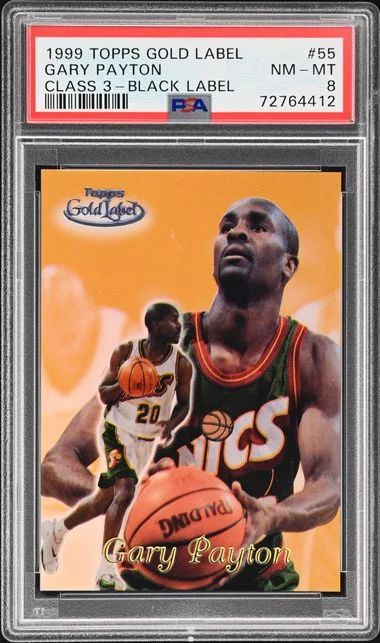 1999-00 Topps Gold Label Class 3 Gary Payton Black Label #55 card image