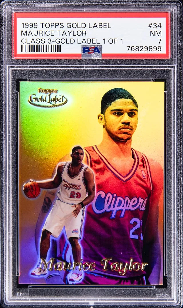1999-00 Topps Gold Label Class 3 Maurice Taylor Gold Label #34 card image