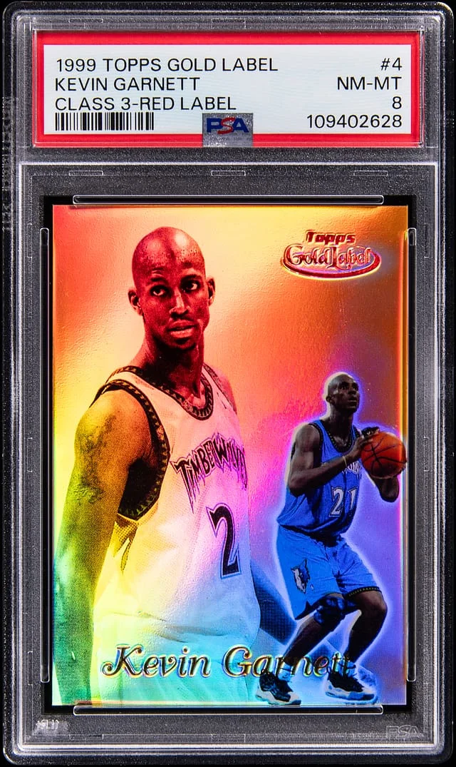 1999-00 Topps Gold Label Kevin Garnett Red Label #4 card image