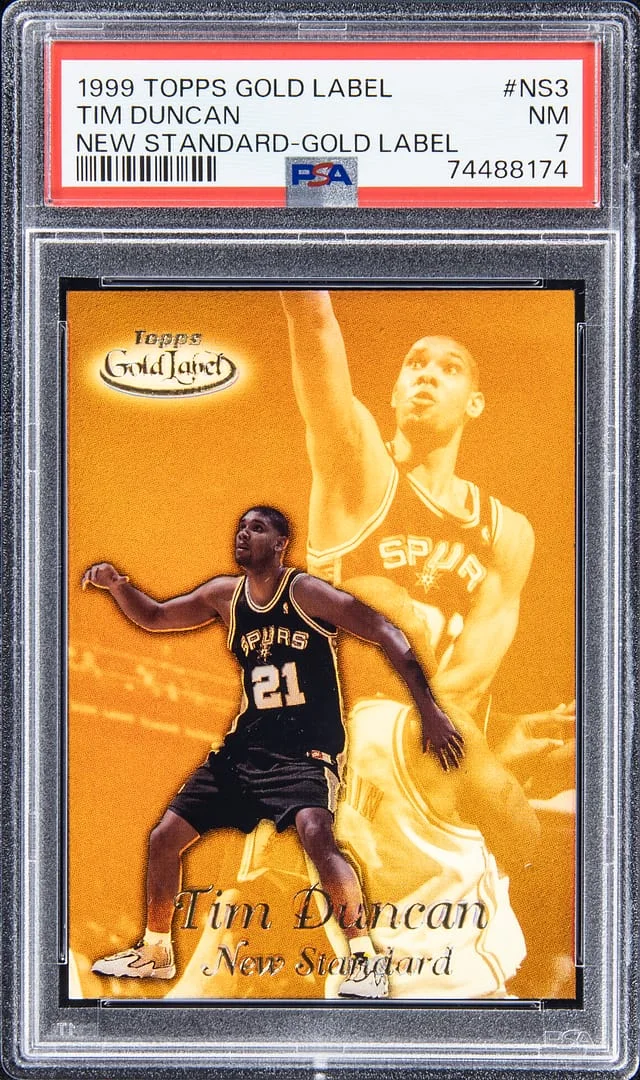 1999-00 Topps Gold Label Tim Duncan New Stardard - Gold Label #NS3 card image
