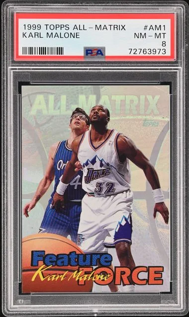 1999-00 Topps Karl Malone All-Matrix #AM1 card image