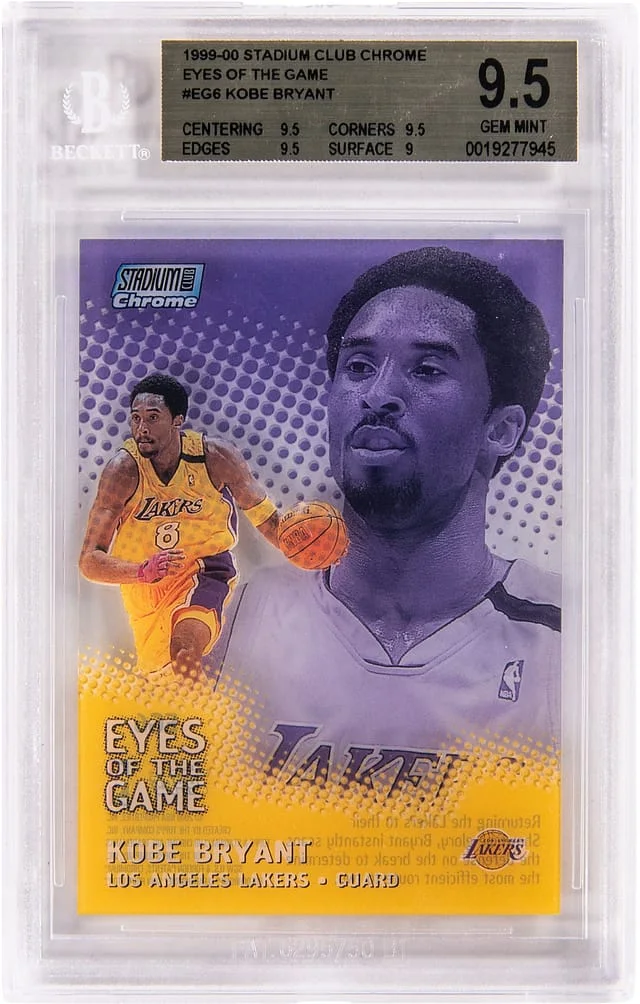 1999-00 Topps Stadium Club Chrome Kobe Bryant Eyes of The Game #EG6 card image