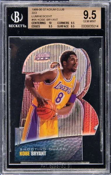 1999-00 Topps Stadium Club Kobe Bryant 3X3 Luminescent #4A card image