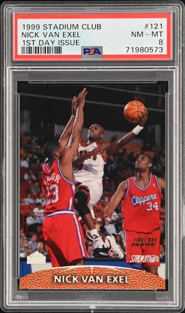 1999-00 Topps Stadium Club Nick Van Exel 1st Day Issue #121 card image