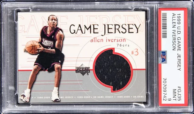 1999-00 UD Game Jersey Allen Iverson #GJ35 card image