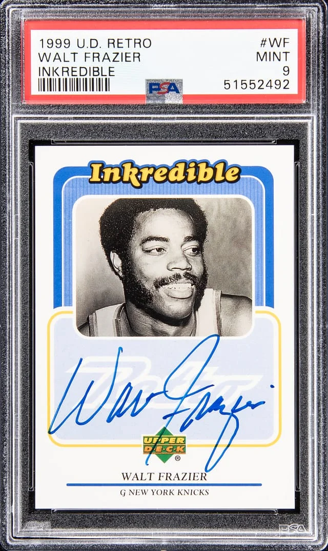 1999-00 U.D Retro Inkredible Walt Frazier #WF card image