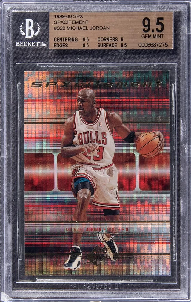 1999-00 UD SPX SPXcitement Michael Jordan #S20 card image