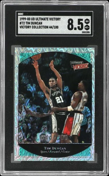 1999-00 UD Ultimate Victory Victory Collection Tim Duncan #72 card image