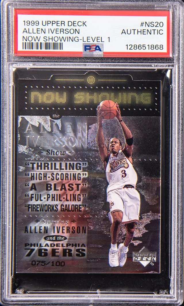 1999-00 Upper Deck Allen Iverson Now Showing Level 1 #NS20 card image