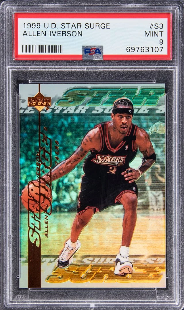 1999-00 Upper Deck Allen Iverson Star Surge #S3 card image
