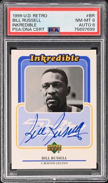 1999-00 Upper Deck Bill Russell Retro Inkredible #BR card image