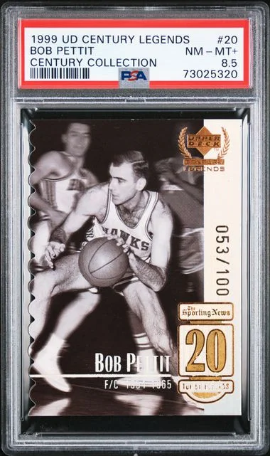 1999-00 Upper Deck Bob Pettit Century Legends Century Collection #20 card image