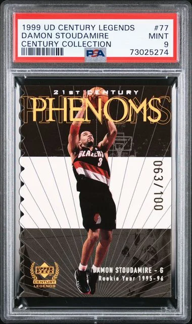 1999-00 Upper Deck Damon Stoudamire Century Legends Century Collection #77 card image