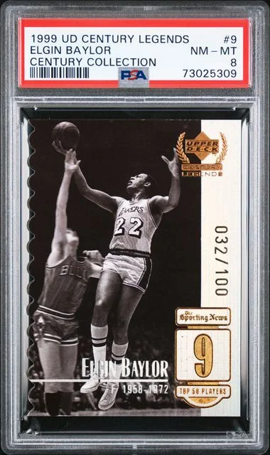 1999-00 Upper Deck Elgin Baylor Century Legends Century Collection #9 card image