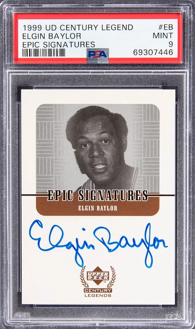 1999-00 Upper Deck Elgin Baylor Century Legend Epic Signatures #EB card image