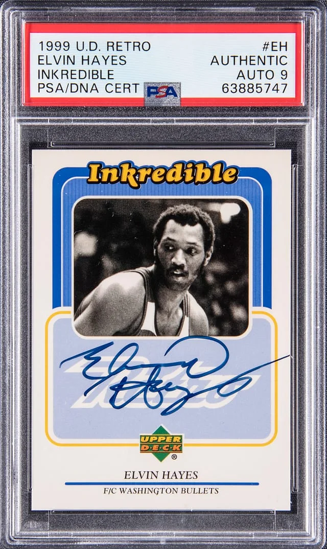 1999-00 Upper Deck Elvin Hayes Retro Inkredible #EH card image