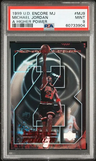 1999-00 Upper Deck Encore Higher Power #MJ9 Michael Jordan #MJ-A card image