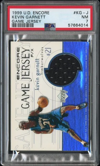 1999-00 Upper Deck Encore Kevin Garnett Game-Used Game Jersey #KG-J card image