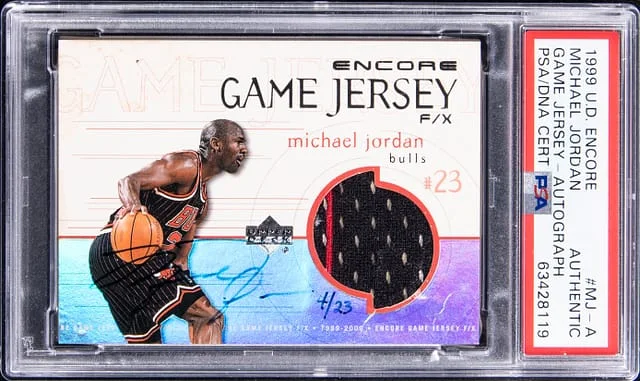 1999-00 Upper Deck Encore Michael Jordan Game Jersey Autograph #MJ-A card image
