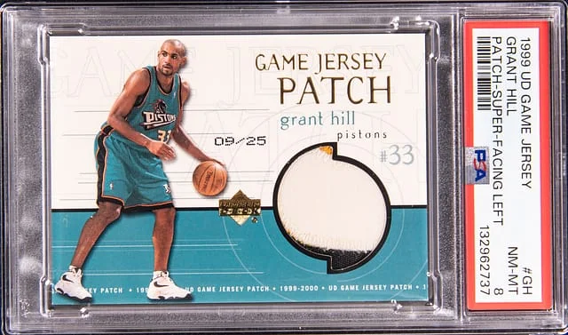 1999-00 Upper Deck Game Jersey Grant Hill Game-Used Patch Super #GH card image