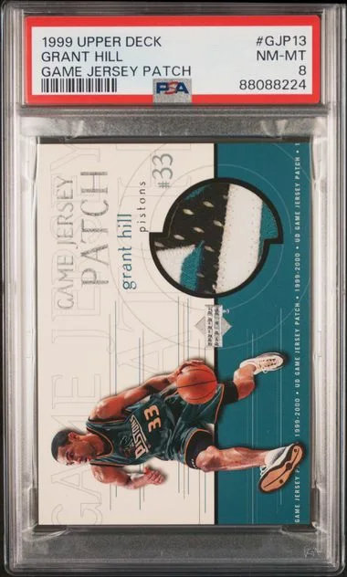 1999-00 Upper Deck Game Jersey Grant Hill Patch Game-Used #GJP13 card image