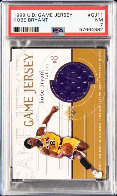 1999-00 Upper Deck Game Jersey Kobe Bryant Game-Used #GJ11 card image