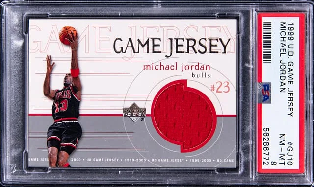 1999-00 Upper Deck Game Jersey Michael Jordan Game-Used #GJ10 card image