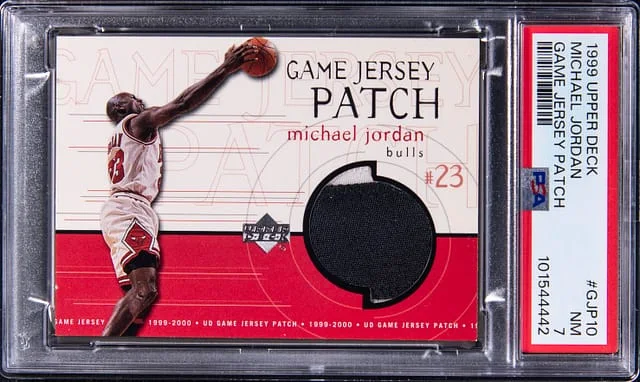 1999-00 Upper Deck Game Jersey Michael Jordan Game-Used Patch #GJP10 card image