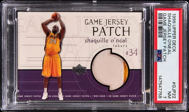 1999-00 Upper Deck Game Jersey Shaquille O'Neal Patch #GJP22 card image