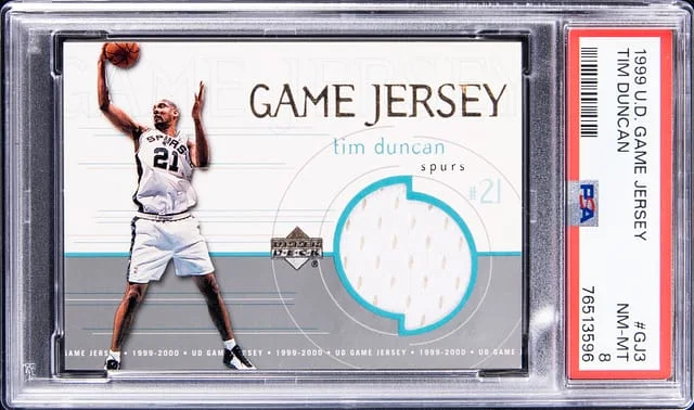 1999-00 Upper Deck Game Jersey Tim Duncan #GJ3 card image