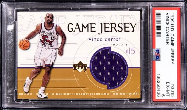 1999-00 Upper Deck Game Jersey Vince Carter Game-Used #GJ15 card image