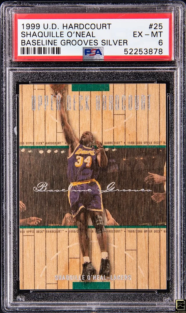 1999-00 Upper Deck Hardcourt Shaquille O'Neal Baseline Grooves Rainbow #25 card image