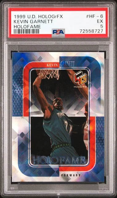 1999-00 Upper Deck HoloGrFX Kevin Garnett Holofame #HF-6 card image